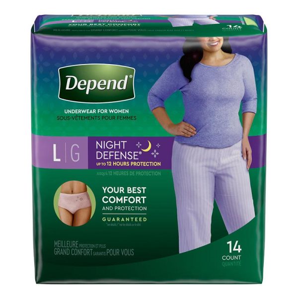 Depend: Night Defense Overnight Underwear, Small Sale