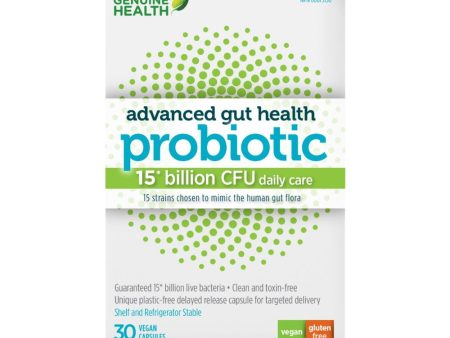 Genuine Health: Advanced Gut Health Probiotic 15 Billion CFU For Sale