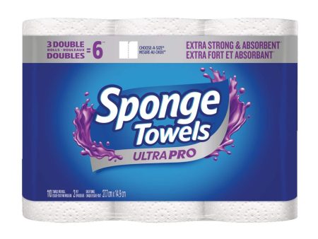 SpongeTowels: Utra Pro Double Roll Paper Towel, 3-pk For Sale