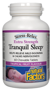 Natural Factors: Tranquil Sleep® Extra Strength, Tropical Fruit Flavour Online