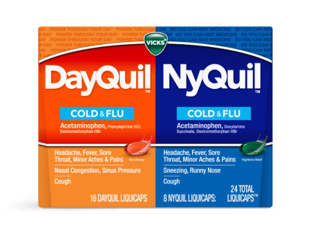 Vicks: Dayquil Nyquil Cold & Flu Multi System Liquicaps Hot on Sale