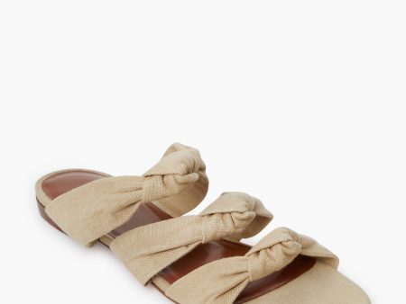 Cork Linen Knot Sandals Supply