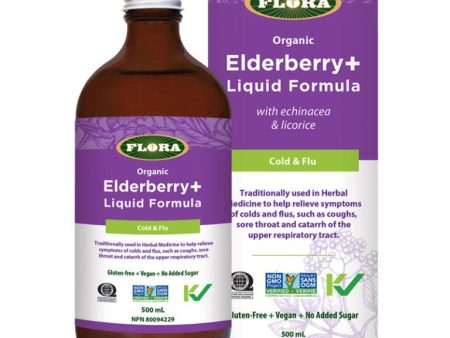 Flora: Elderberry+ Liquid Formula Sale