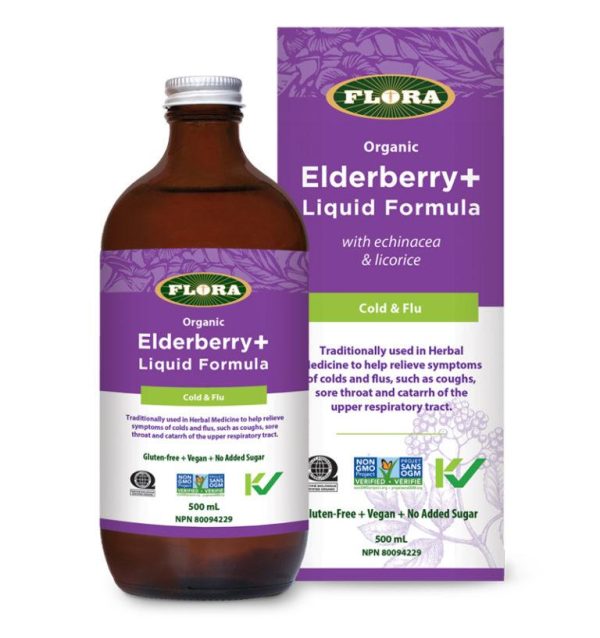 Flora: Elderberry+ Liquid Formula Sale