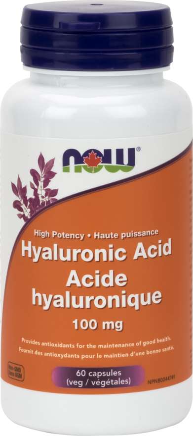 NOW: Hyaluronic Acid 100 mg Veg Capsules Discount