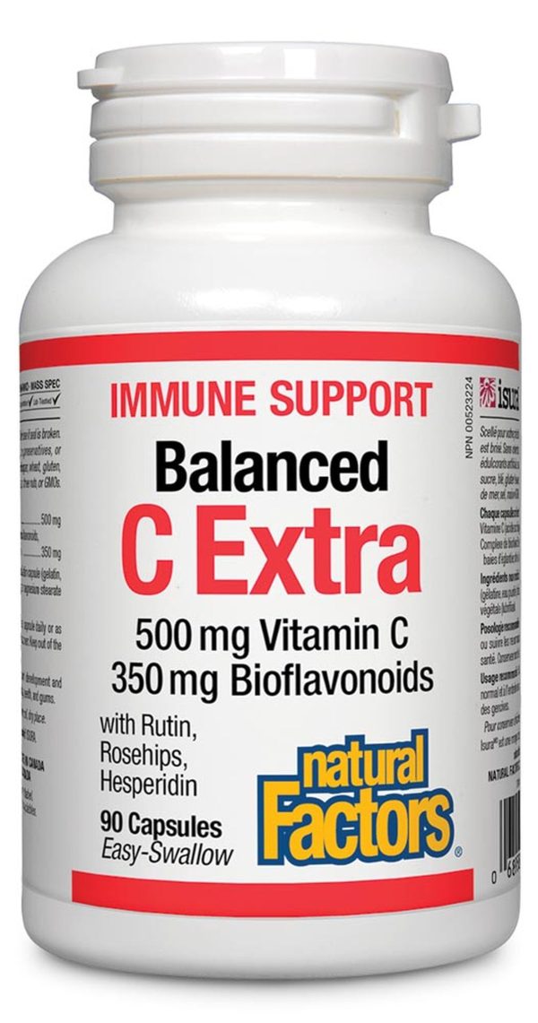 Natural Factors: C Extra 500 mg · Plus 350 mg Bioflavonoids Online Sale