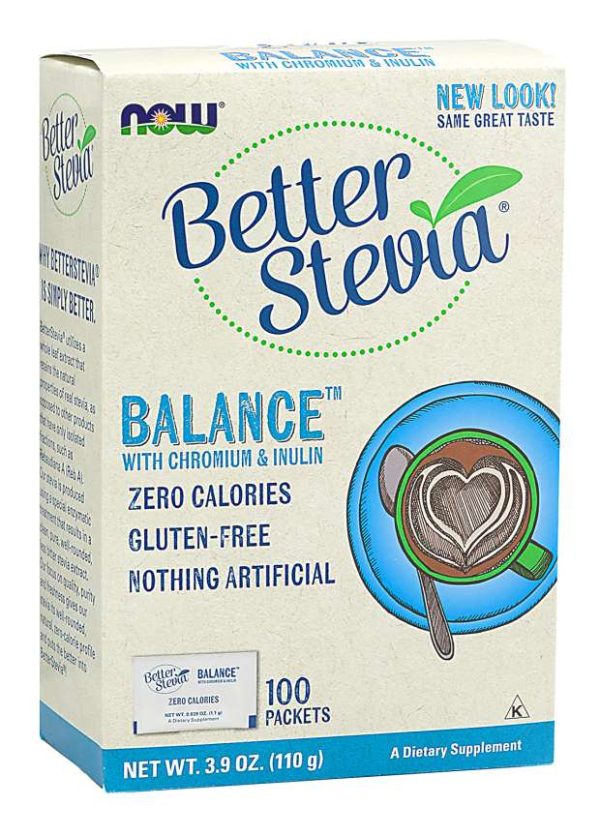 NOW: BetterStevia® Balance™ with Chromium & Inulin Packets Discount