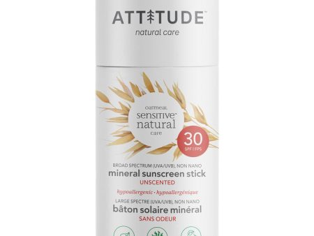 Attitude: Sensitive Skin Mineral Sunscreen Stick SPF30 For Discount