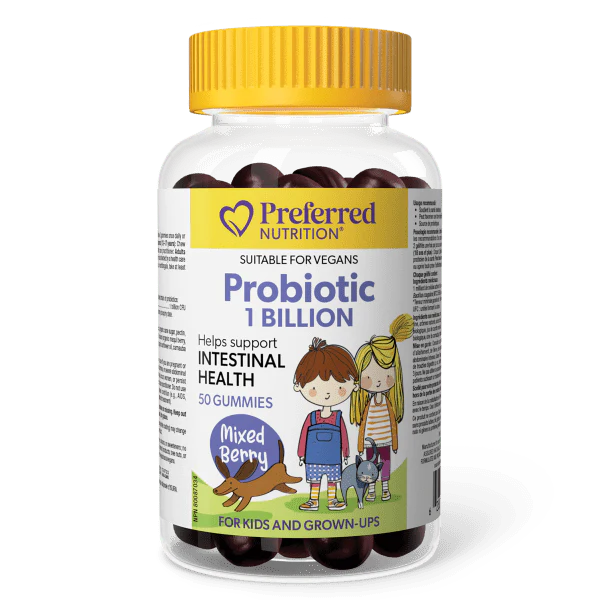 Preferred Nutrition: Probiotic 1 Billion Gummies for Kids For Sale