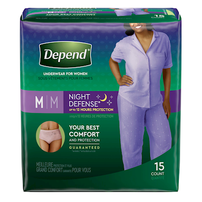 Depend: Night Defense Overnight Underwear, Small Sale