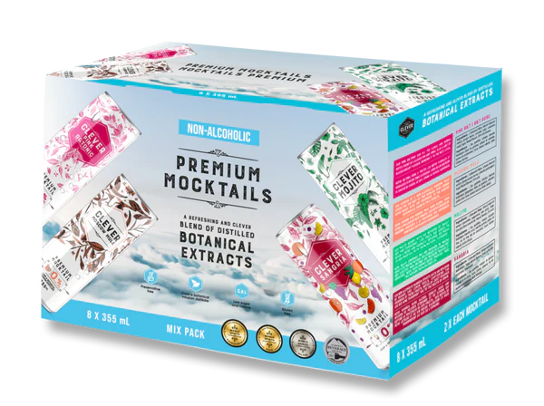 Clever: Premium Non-Alcoholic Mocktail Discovery Pack Supply