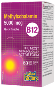 Natural Factors: B12 Methylcobalamin 5000 mcg For Discount