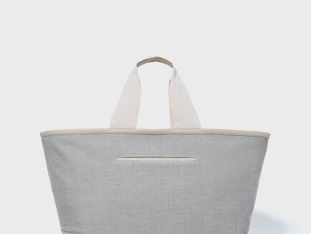 Gray Marled Weekender Tote For Sale