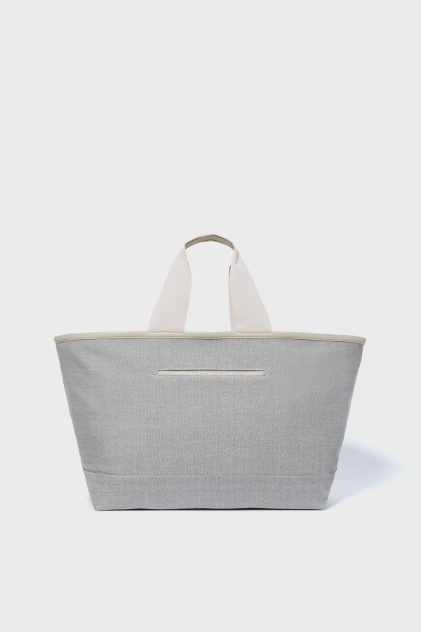 Gray Marled Weekender Tote For Sale