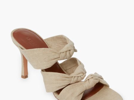 Cork Linen Knot Heels For Sale