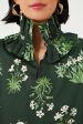 Viridian Stamped Bouquets Bouvier Blouse Online Hot Sale