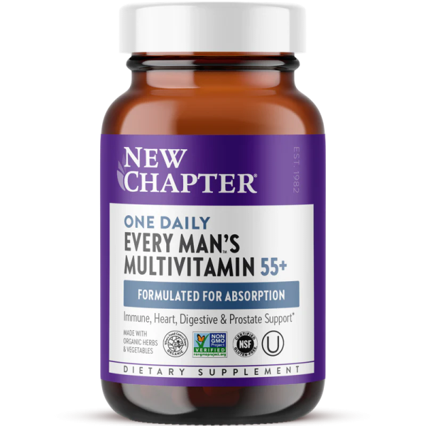 New Chapter:  Every Man s One Daily 55+ Multivitamin Supply