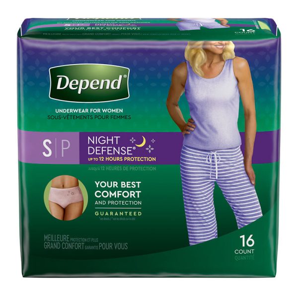 Depend: Night Defense Overnight Underwear, Small Sale