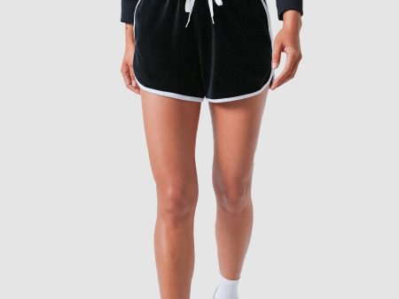 Black and White Piped Anders Short Cheap