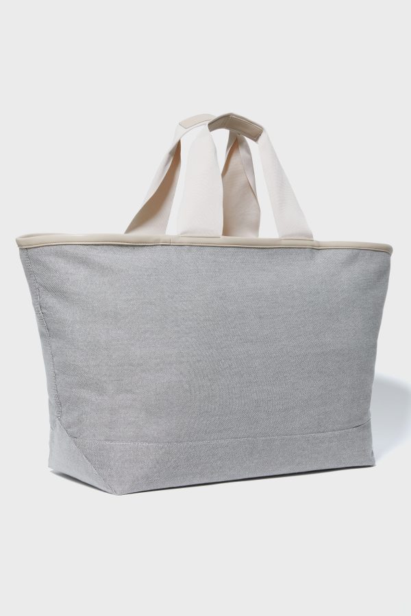 Gray Marled Weekender Tote For Sale