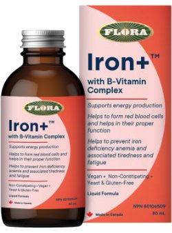 Flora: Iron+ with B-Vitamin Complex Liquid Hot on Sale