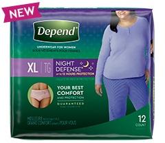 Depend: Night Defense Overnight Underwear, Small Sale