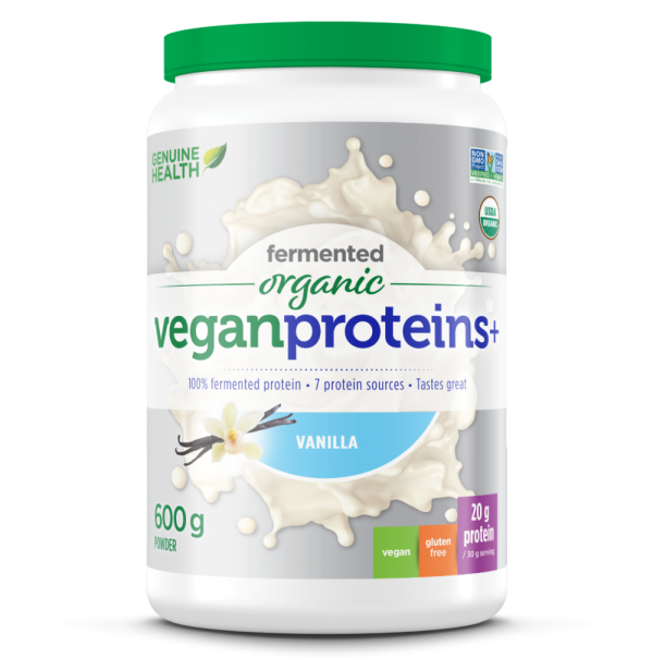 Genuine Health: Fermented Organic Vegan Proteins+ Hot on Sale