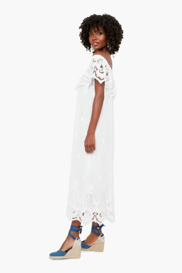 White Lace Avalon Maxi Dress Online Hot Sale