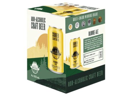 Sober Carpenter: Non-Alcoholic Craft Beer 4x355mL For Discount