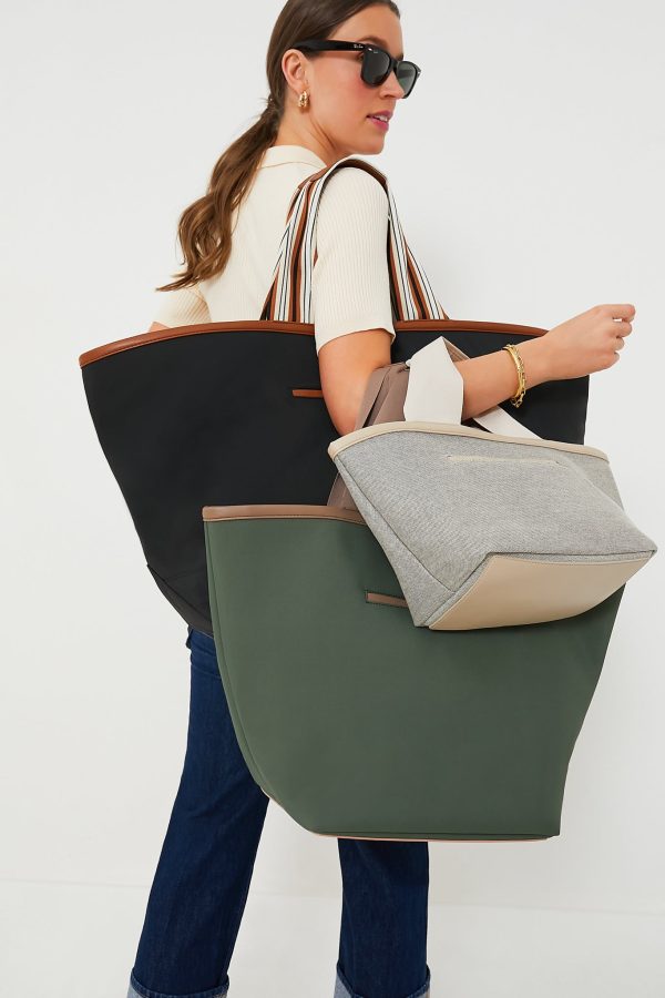 Black Nylon Weekender Tote For Sale