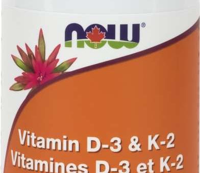 NOW: Vitamin D-3 & K2 Veg Capsules Hot on Sale