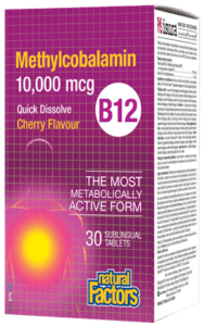 Natural Factors: B12 Methylcobalamin 10,000 mcg · Quick Dissolve, Cherry For Sale