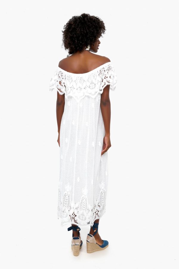 White Lace Avalon Maxi Dress Online Hot Sale