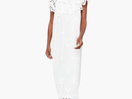 White Lace Avalon Maxi Dress Online Hot Sale