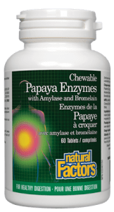 Natural Factors: Papaya Enzymes with Amylase and Bromelain For Discount