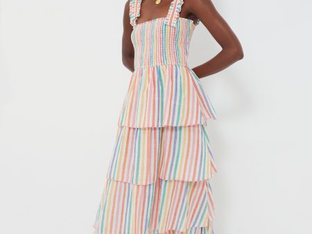 Rainbow Stripe Zazie Dress Online Sale