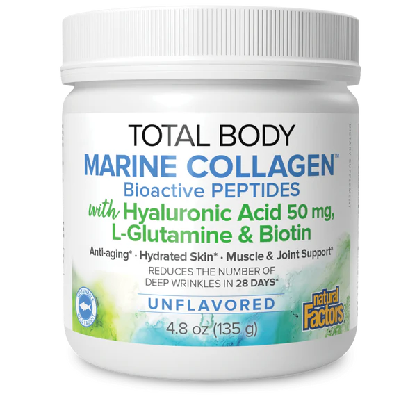 Natural Factors: Total Body Marine Collagen with Hyaluronic Acid, Glutamine & Biotin Sale