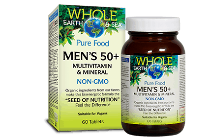 Whole Earth & Sea: Men’s 50+ Multivitamin & Mineral on Sale