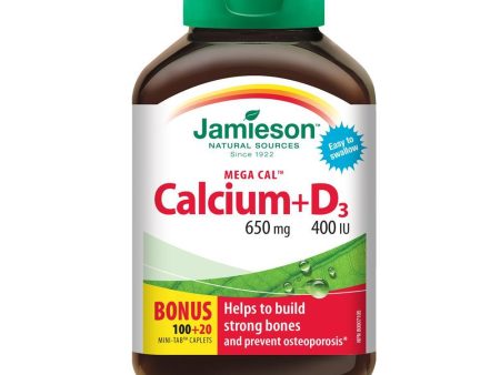 Jamieson: Mega Cal™ Calcium & Vitamin D3 650 mg Hot on Sale