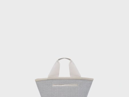 Mini Gray Marled Tote Bag Online Hot Sale