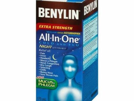 Benylin: All-In-One Cough Cold & Flu Night Syrup For Sale