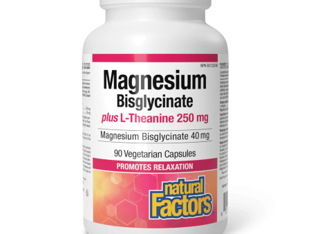 Natural Factors: Magnesium Bisglycinate 100 plus L-Theanine 250 mg For Discount