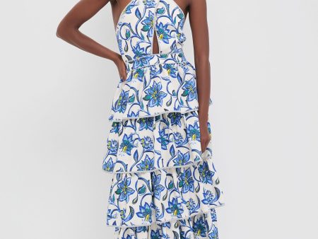 Porcelain Floral Berkley Dress Online Sale