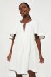 White Stitch Finley Flutter Sleeve Dress Cheap