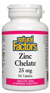 Natural Factors: Zinc Chelate 25 mg Online Hot Sale