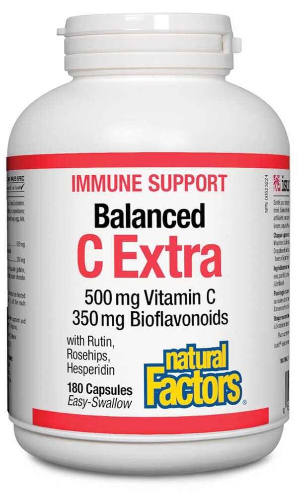 Natural Factors: C Extra 500 mg · Plus 350 mg Bioflavonoids Online Sale