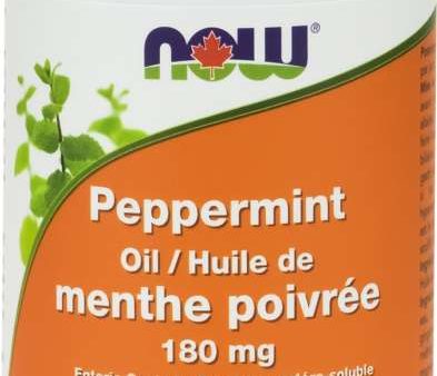 NOW: Peppermint Oil 180 mg Softgels Supply