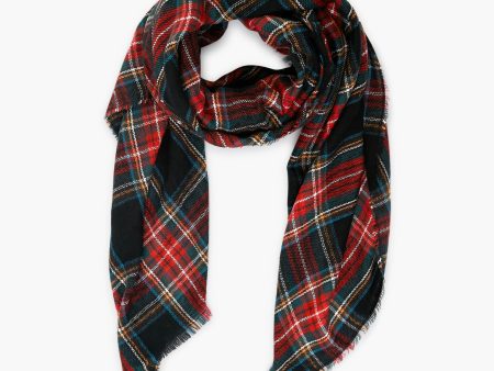 Exclusive Black Tartan Blanket Scarf Online Hot Sale