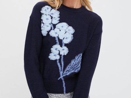 Bright Indigo Cropped Jumper Online