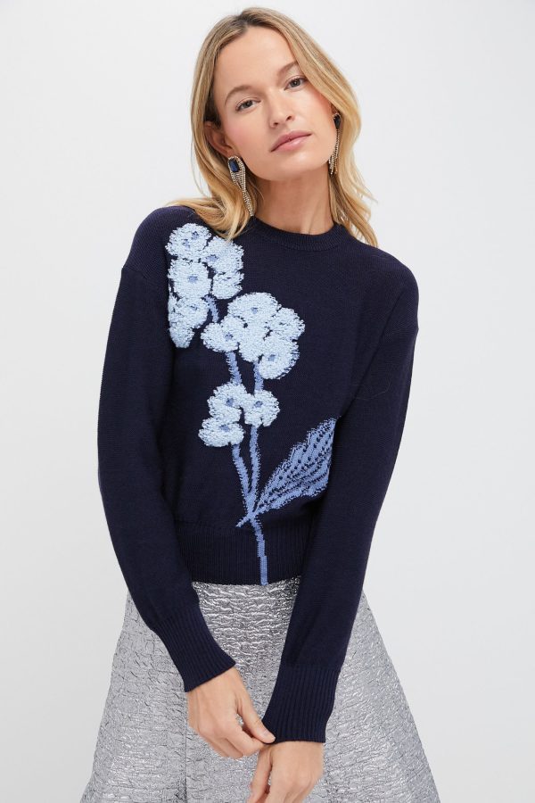 Bright Indigo Cropped Jumper Online